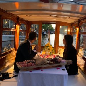 Huwelijksaanzoek boot Amsterdam