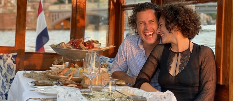 Huwelijksaanzoek boot Amsterdam